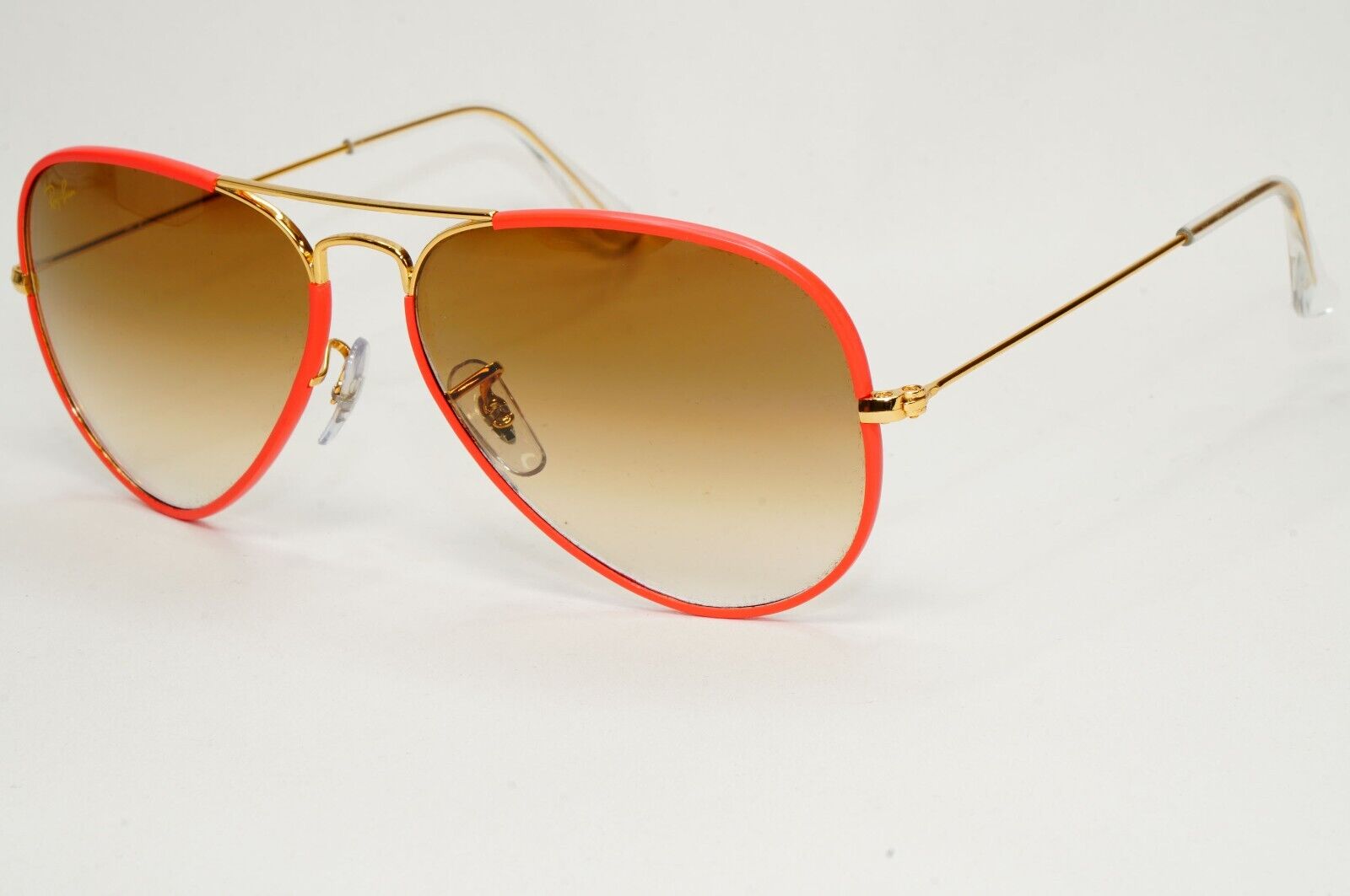 Ray-Ban Sunglasses Aviator Full Color Red Gold Brown RB 3025-J-M 9196/51 58mm