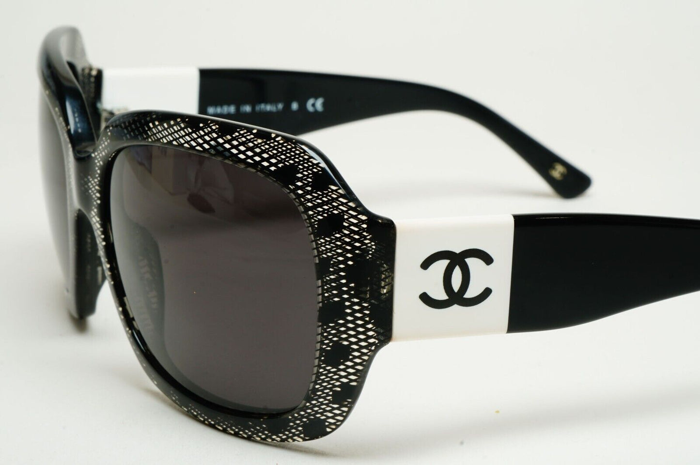 Chanel Sunglasses 2010 Vintage Black Lace Square White CC 5146 c.1125/3C 120125