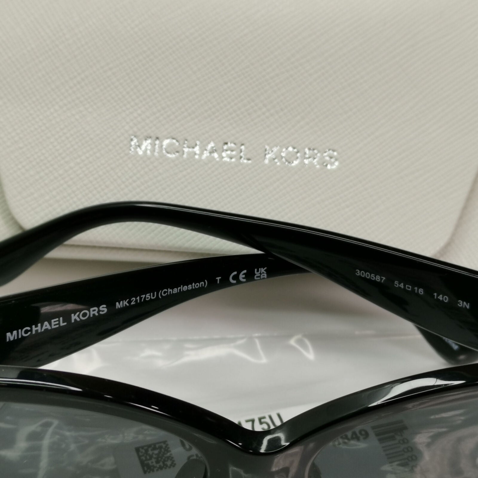Michael Kors Sunglasses Black Gold Studs Square MK 2175U Charleston 300587
