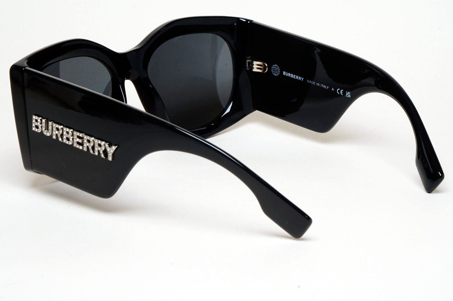 Burberry Sunglasses Madeline Black Oversized Square Large BE 4388-U 3001/87