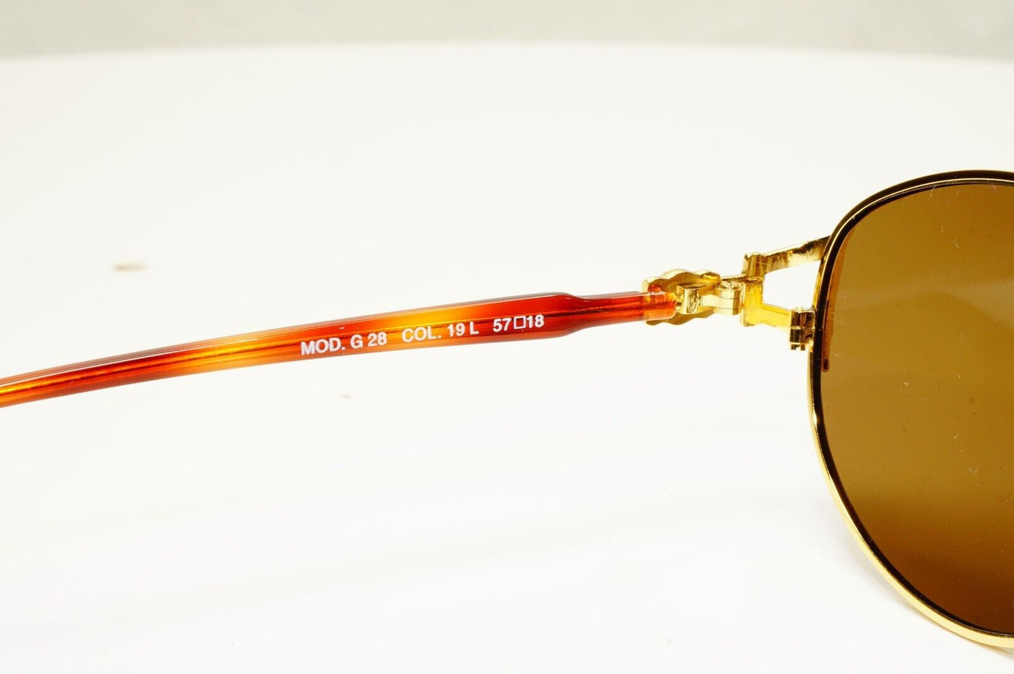 Gianni Versace Sunglasses 1995 Vintage Gold Medusa Brown Retro MOD G28 COL 19L