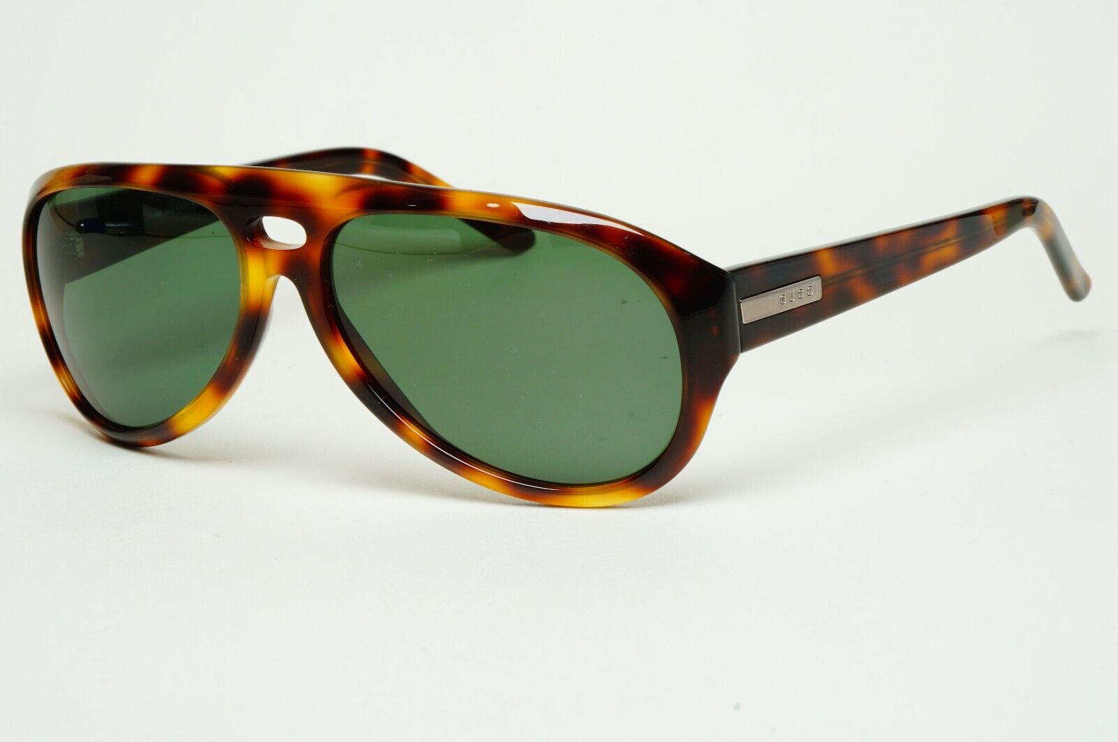 Gucci Sunglasses 1998 Vintage Brown Tortoise Green Pilot GG 1422/S 05L 310125