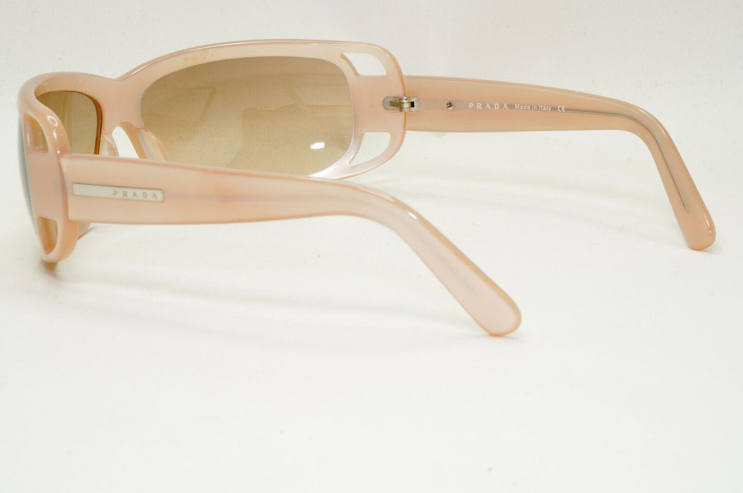 Prada Sunglasses 2005 Vintage Beige Brown Wrap PR02FS SPR 02F 3BQ-6S1 311024