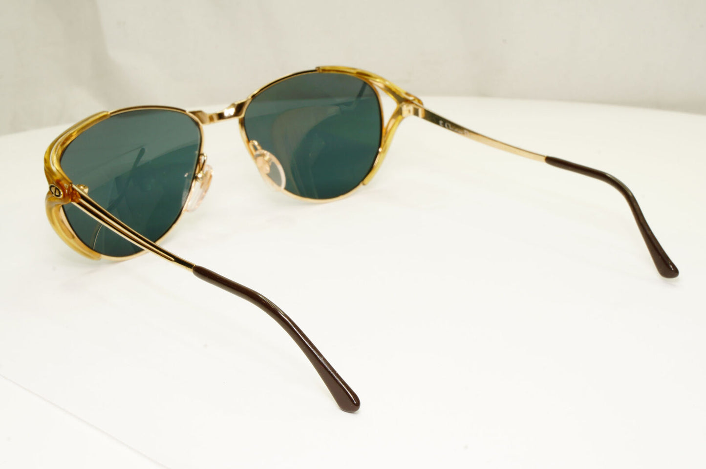 Christian Dior Womens Vintage Sunglasses Austria 1990s Gold 2195 48 160222