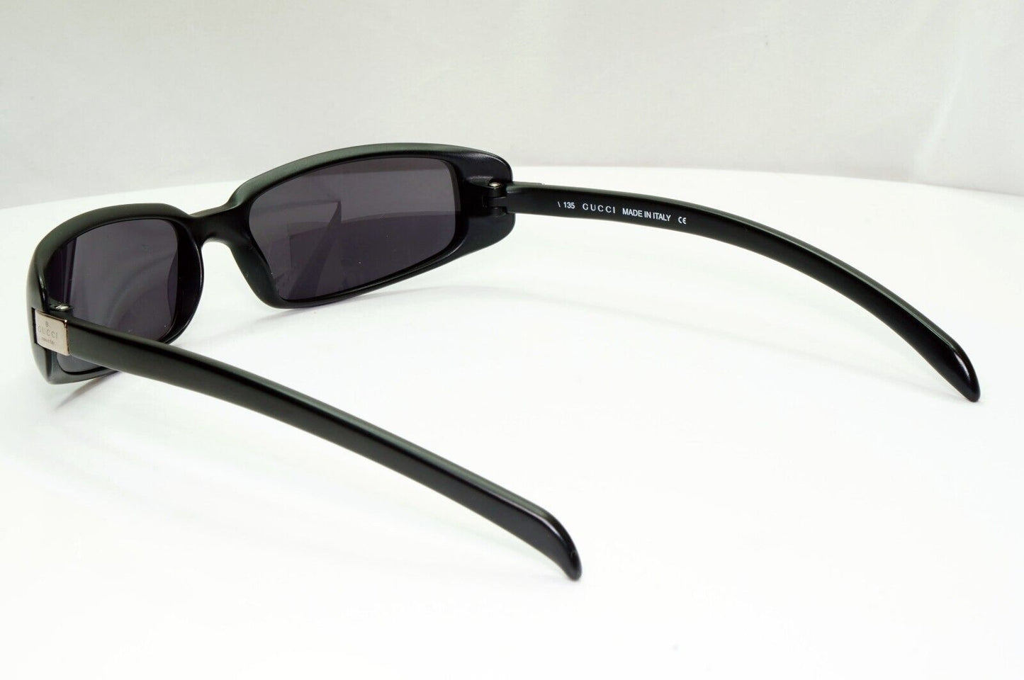 Gucci 1998 Vintage Sunglasses Black Matte Wrap Rectangle GG 1188/S DL5 301024