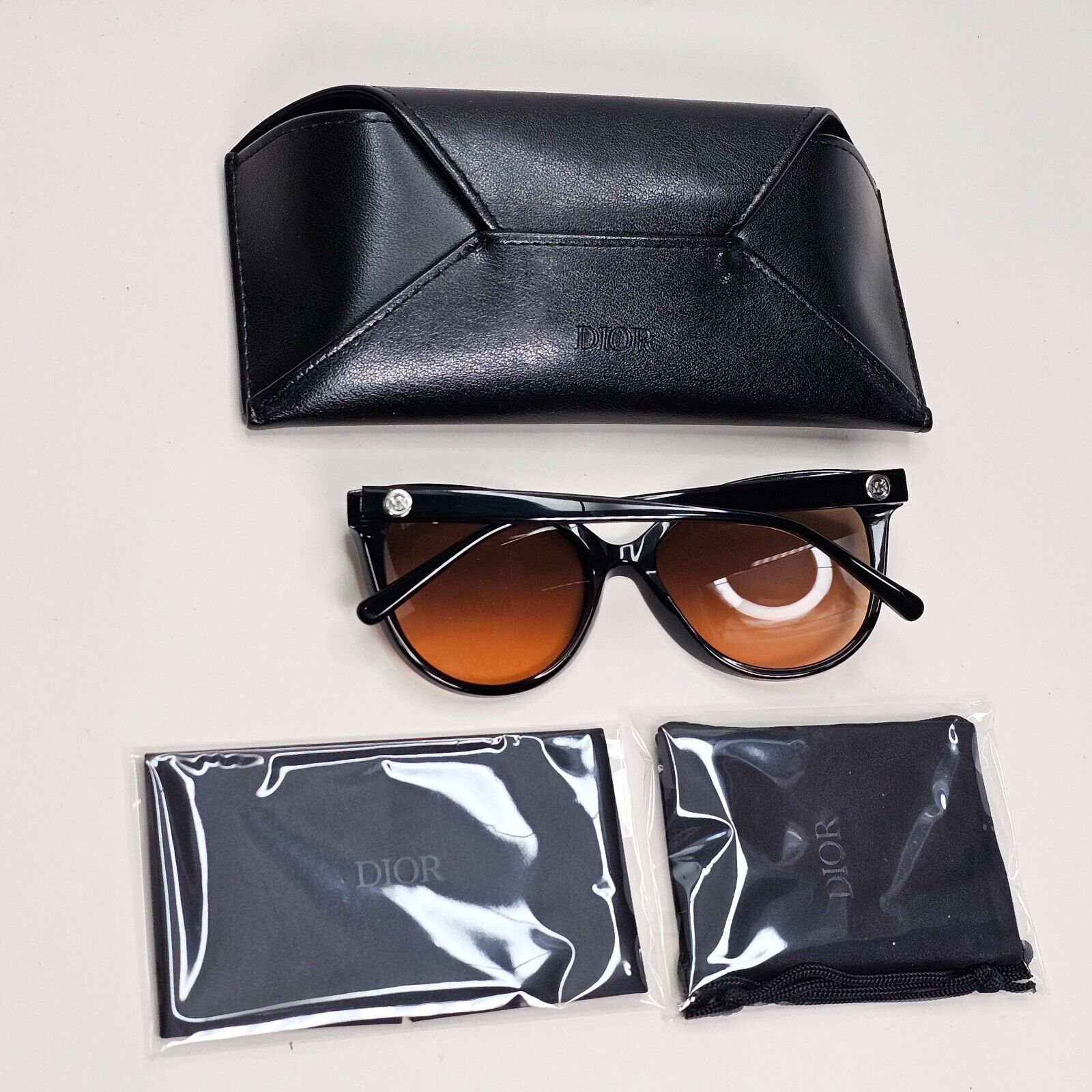 Michael Kors Sunglasses Black Brown Square MK 2045 Jan 3177/11 55mm 031124