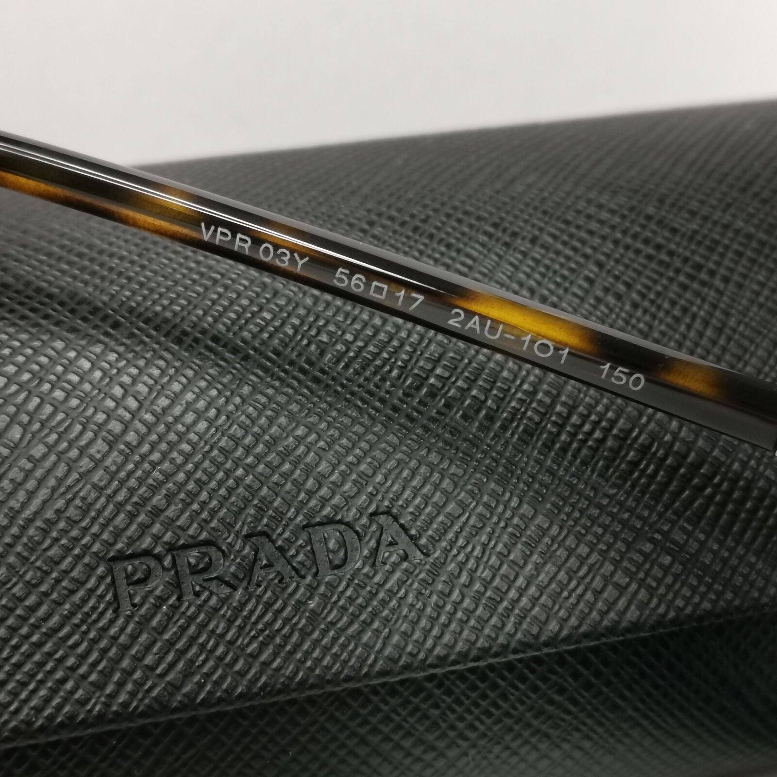 Prada Sunglasses Brown Square Tortoiseshell PR03YV VPR 03Y 2AU-1O1 56mm