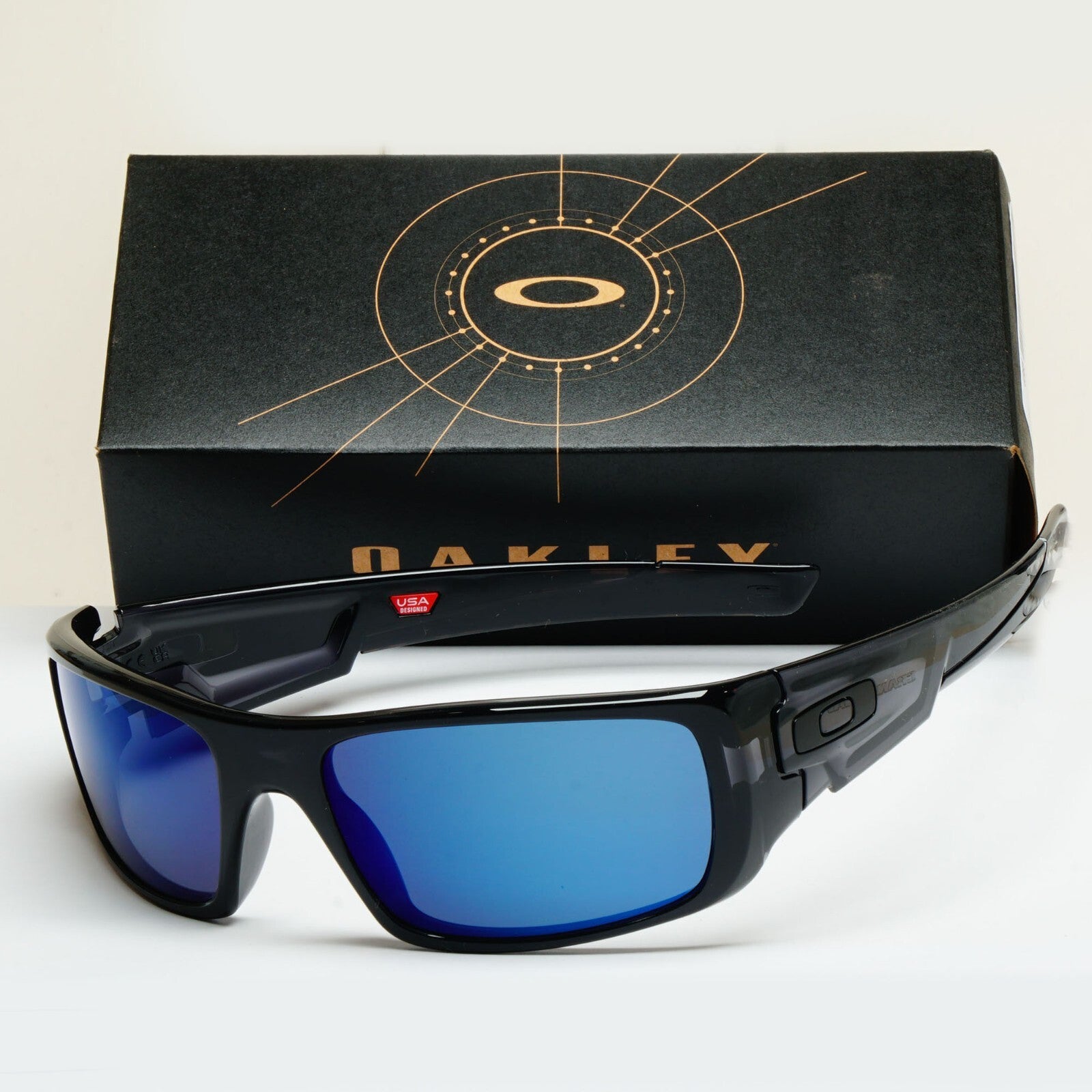 Oakley Sunglasses Crankshaft Ice Iridium Blue Mirror Black Ink OO 9239 26