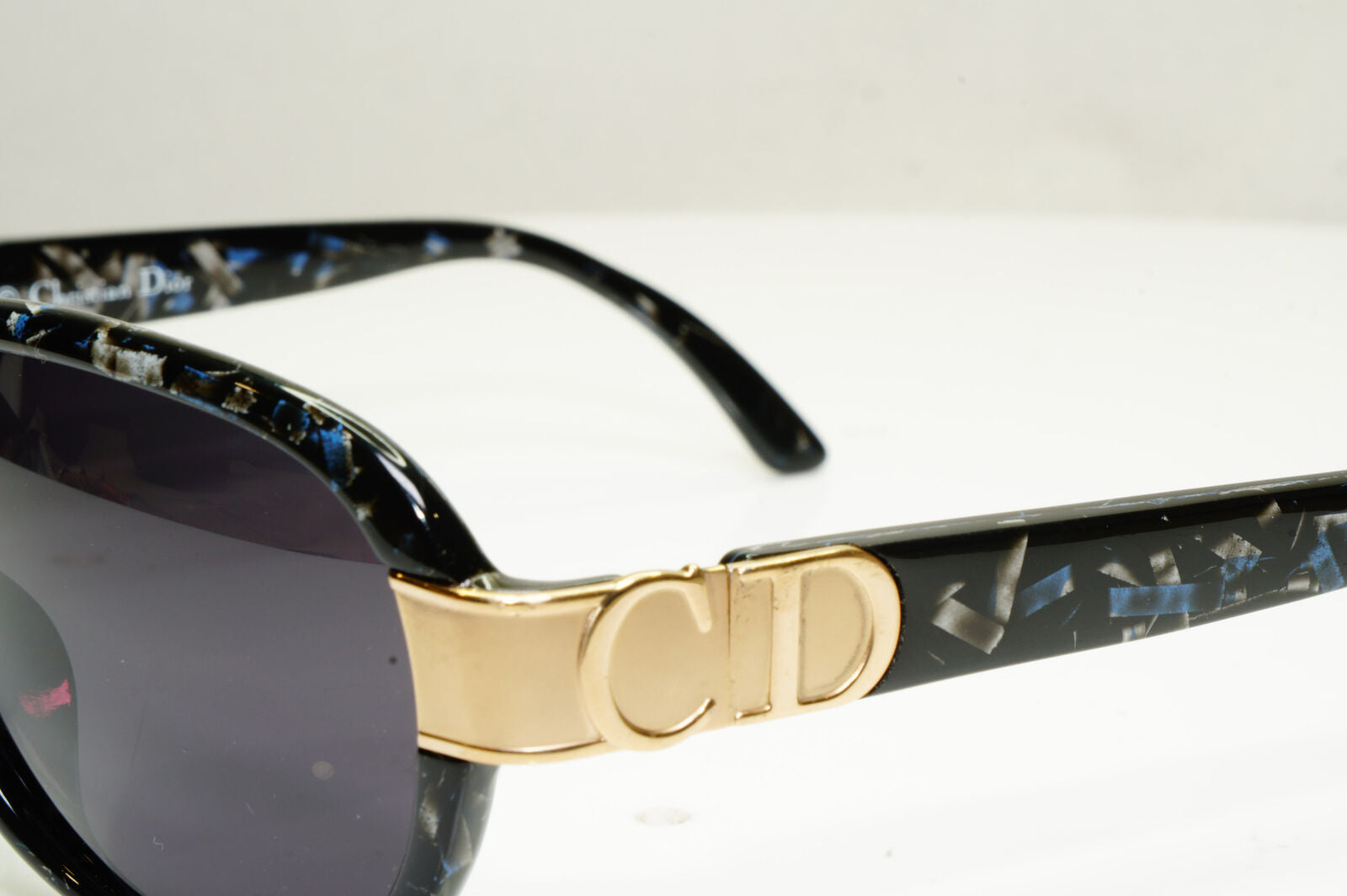 Authentic DIOR Womens 1995 Vintage Austria Sunglasses Marble Gold 2917 95 30534
