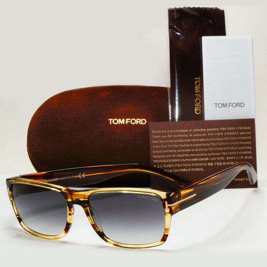 Tom Ford Sunglasses Mason Honey Brown Transparent Grey FT0445 TF 445 50B 58mm A