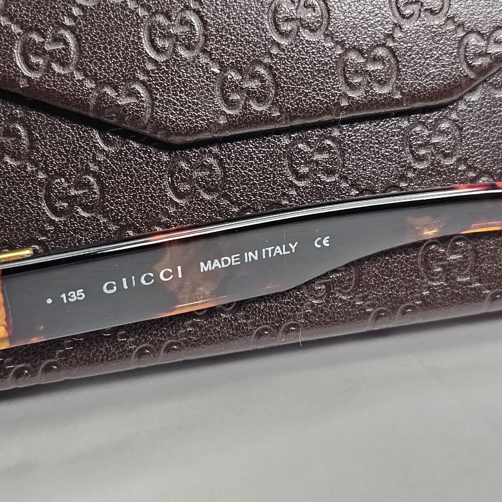 Gucci Sunglasses 1998 Vintage Brown Gold Green GG 2411/S PX1 55mm 130224