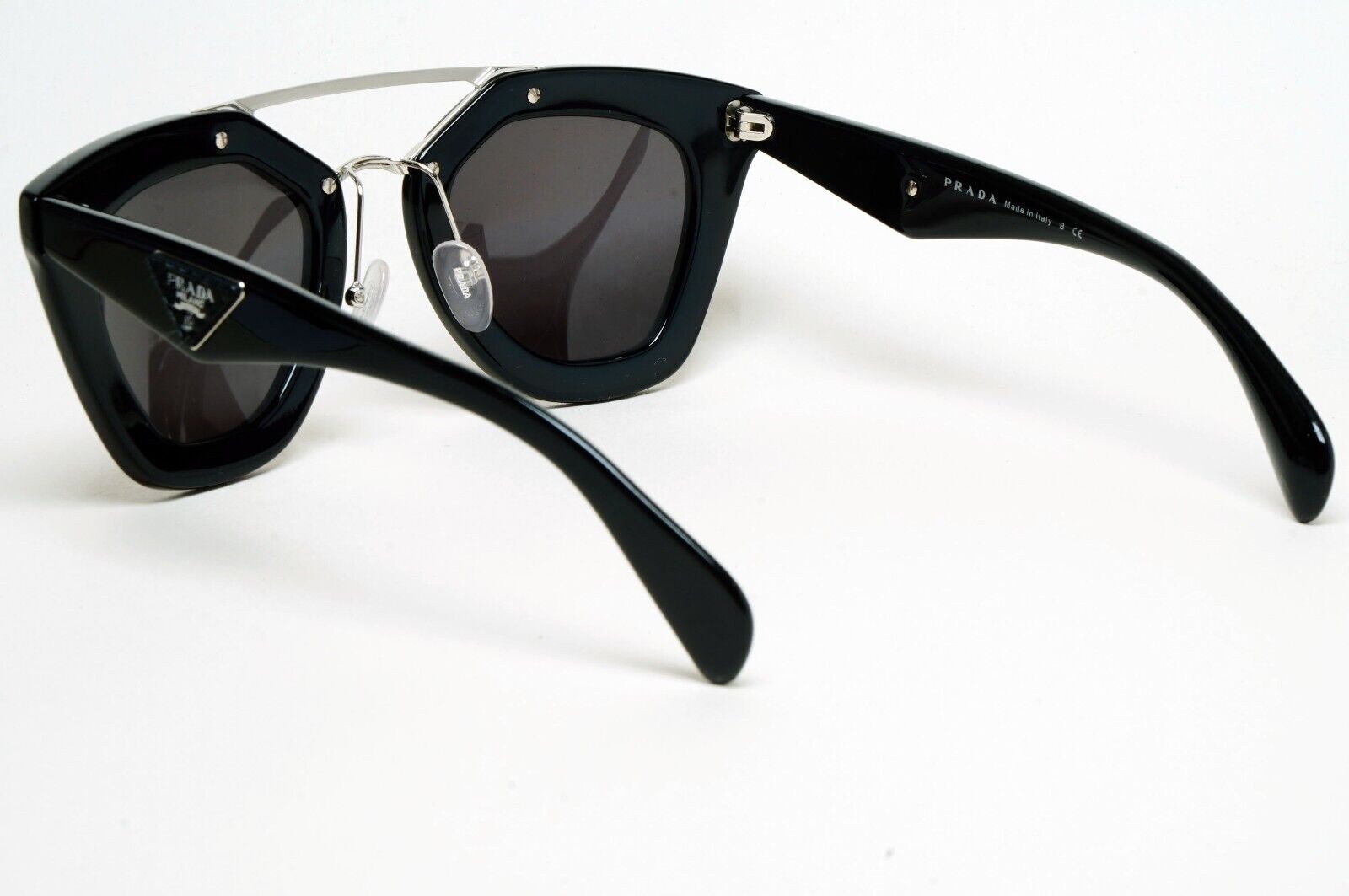 Prada Black Cinema Saffiano Leather Sunglasses PR14SS SPR 14S 1AB-0A7 151124