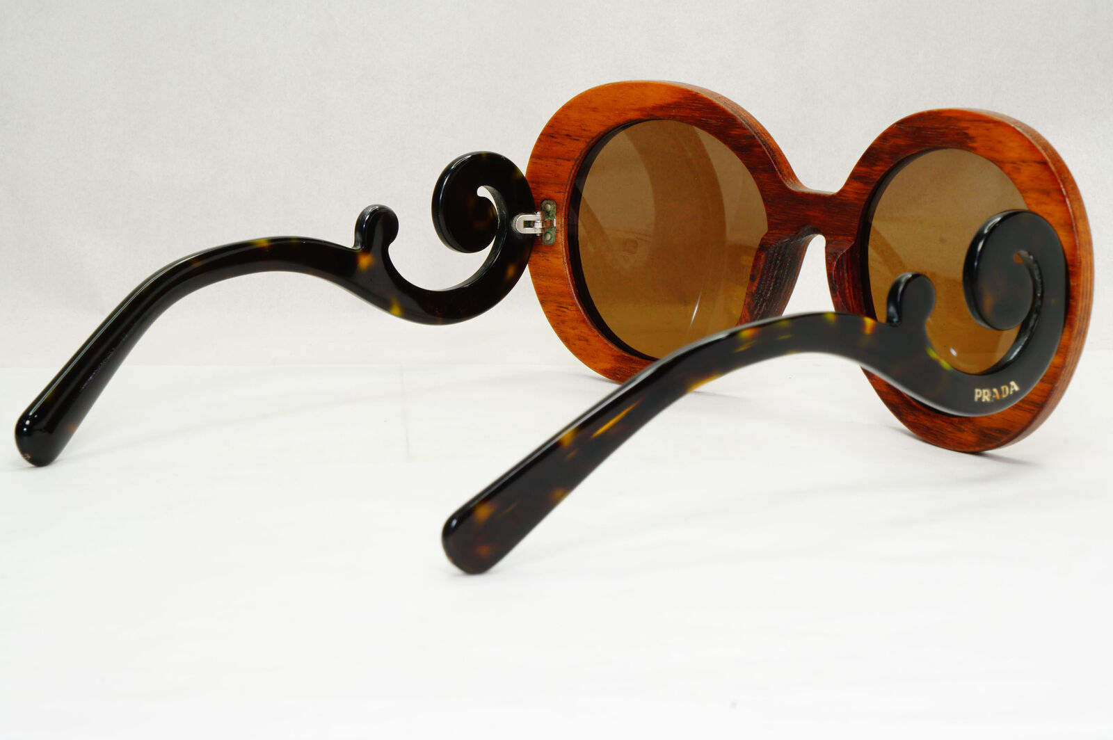Prada Sunglasses Wood Swirl Raw Edition Brown PR27RS SPR 27R IAM-6S1 120124