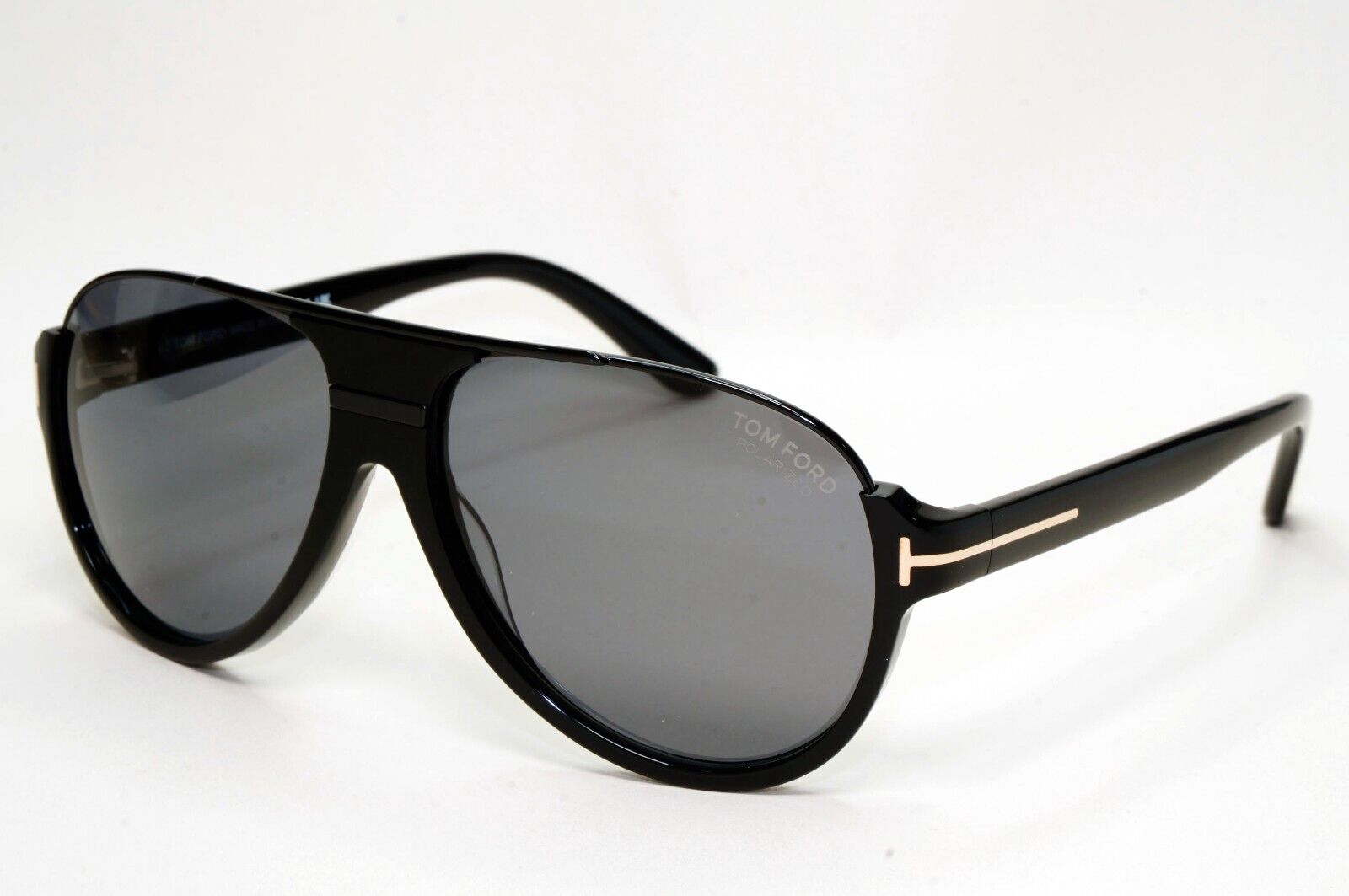 Tom Ford Sunglasses Polarised Black Pilot Gold FT0334 TF 334 Dimitry 01D 59mm