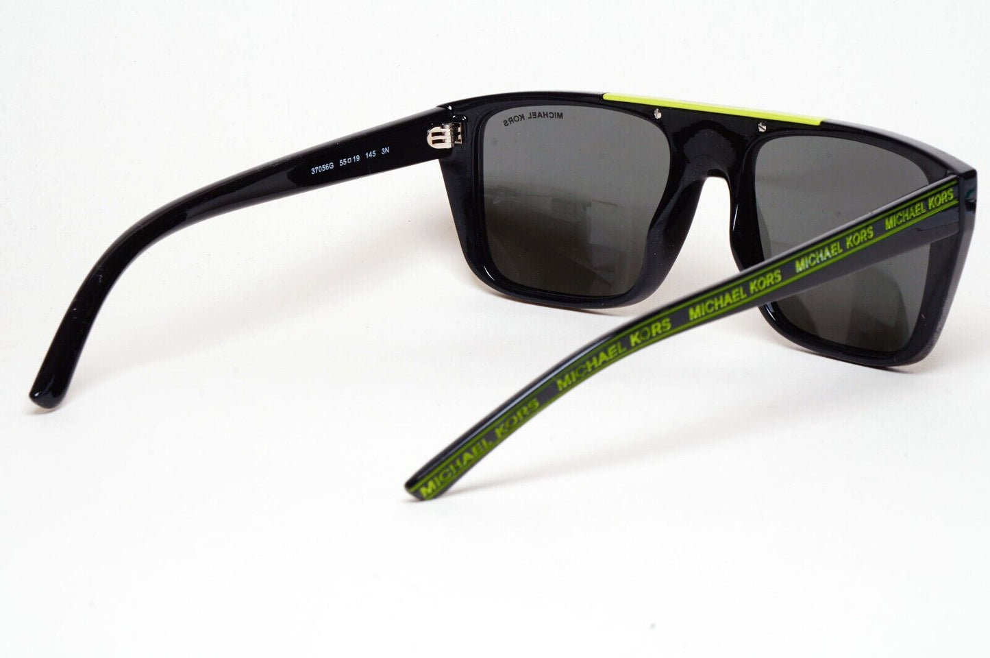 Michael Kors Sunglasses Black Square Grey Gunmetal Mirror MK 2159 Byron 3705/6G