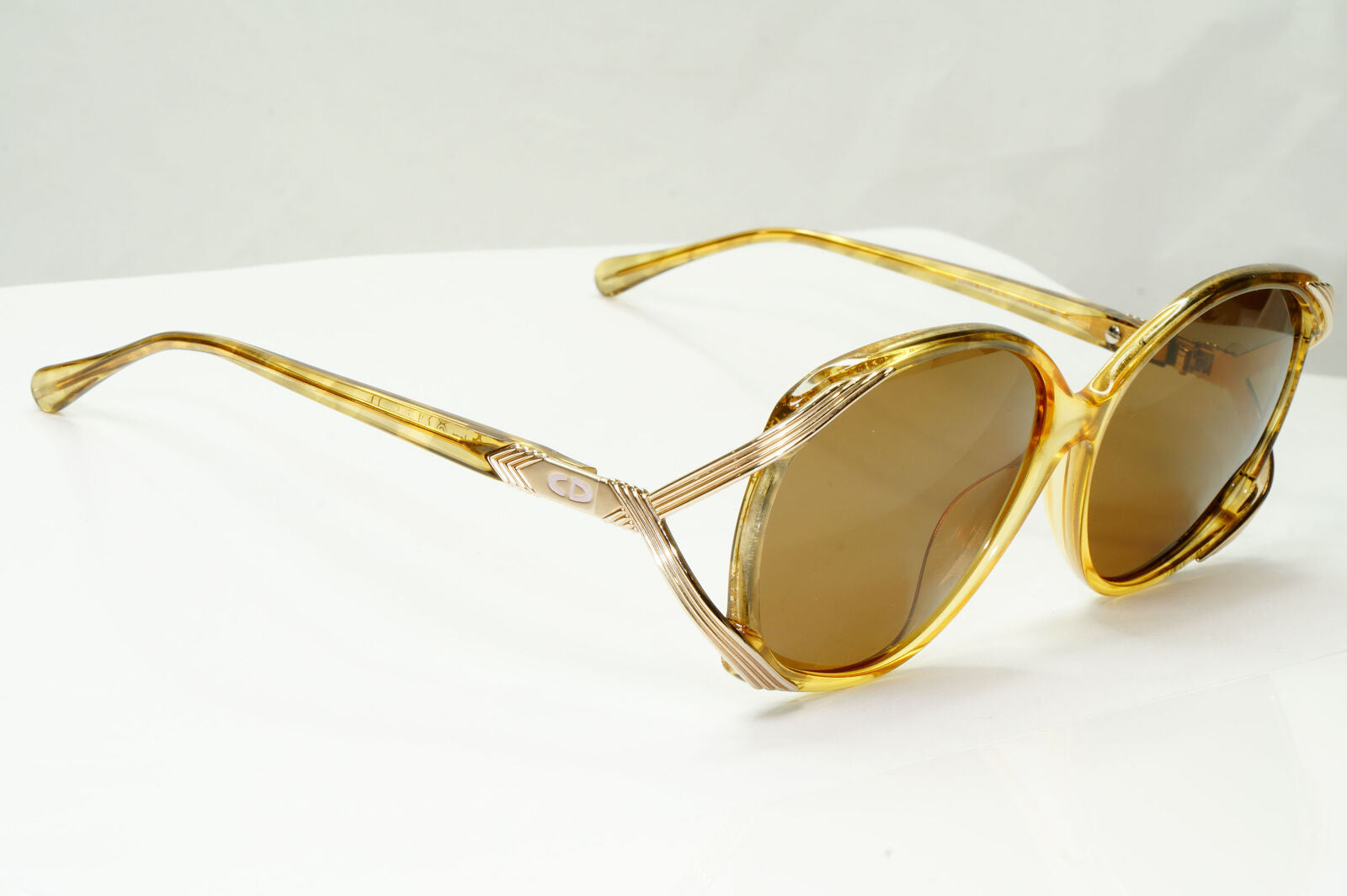 Dior 1990s Vintage Sunglasses Germany Gold Honey Transparent 2520 20 071222
