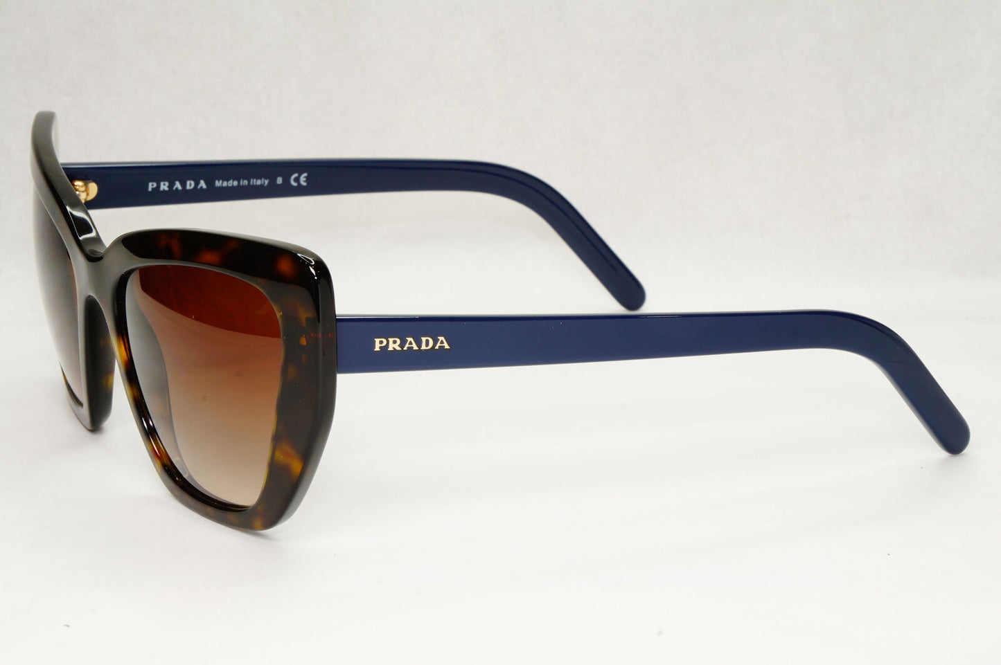 Prada Sunglasses Brown Blue Tortoiseshell Gradient Square PR08VS SPR 08V 2AU-6S1