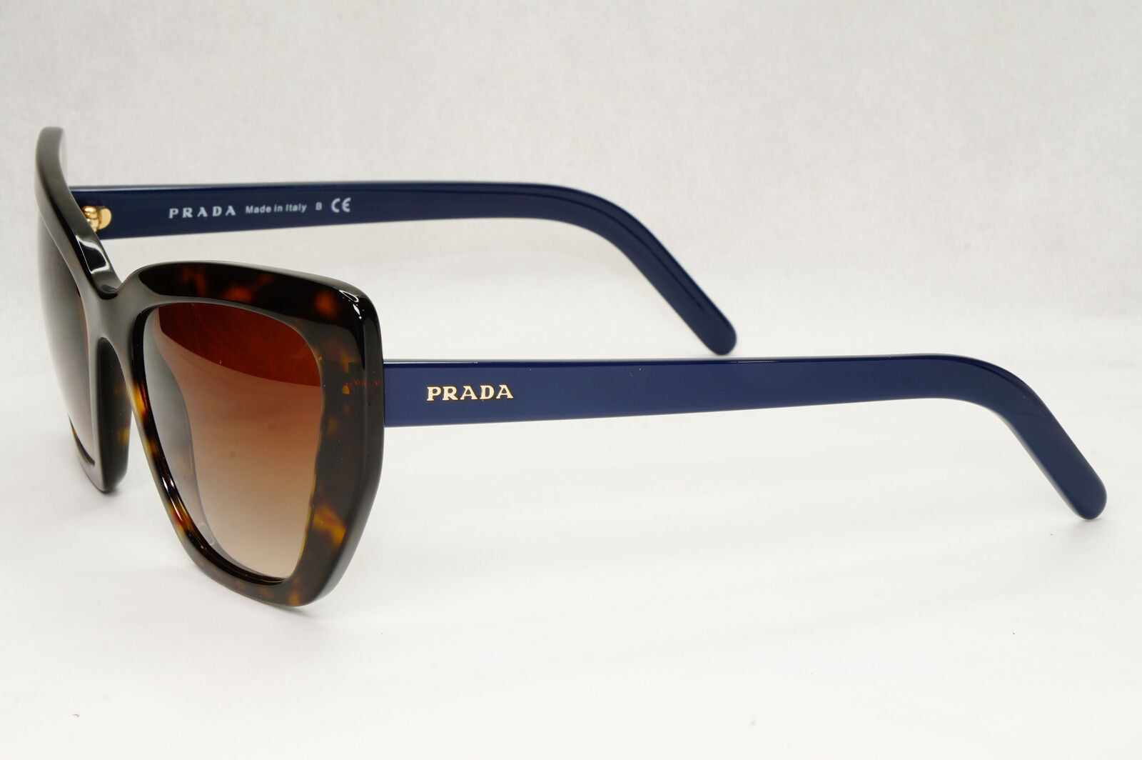 Prada Sunglasses Brown Blue Tortoiseshell Gradient Square PR08VS SPR 08V 2AU-6S1