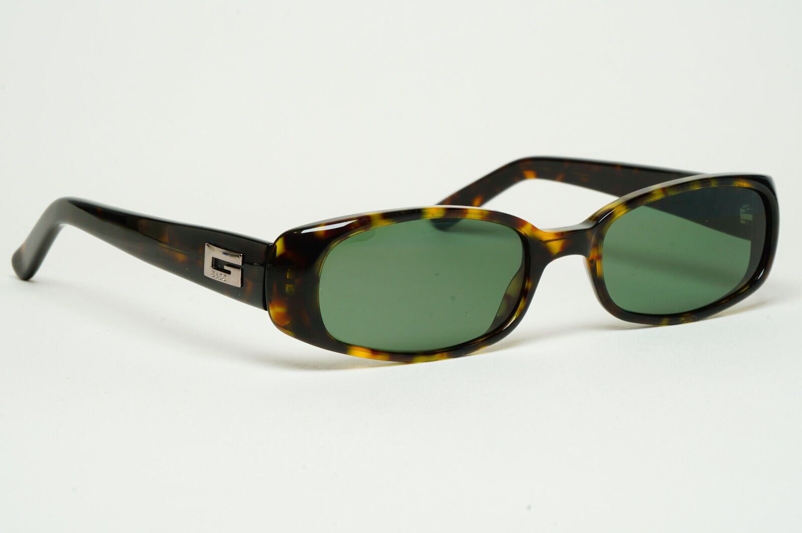 Gucci Sunglasses 1998 Vintage Brown Green Rectangle GG 2452/S 05L 050225