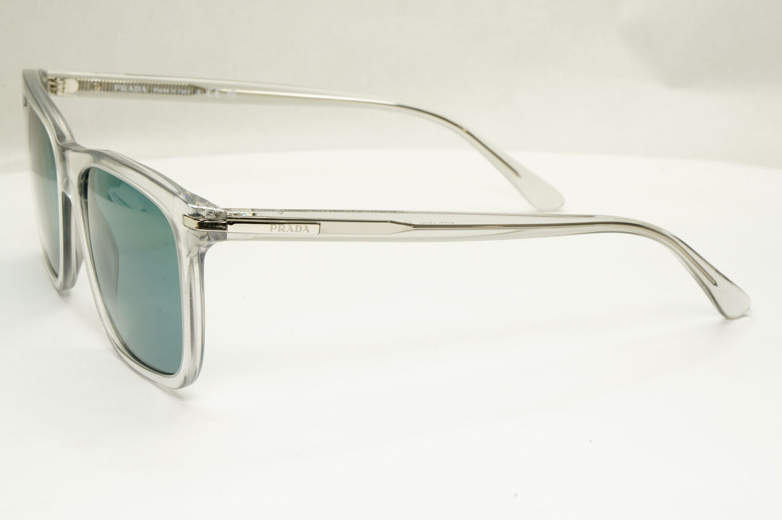 Prada Sunglasses Glass Lens Transparent Grey Crystal Blue PR18WS SPR 18W U43-0A9
