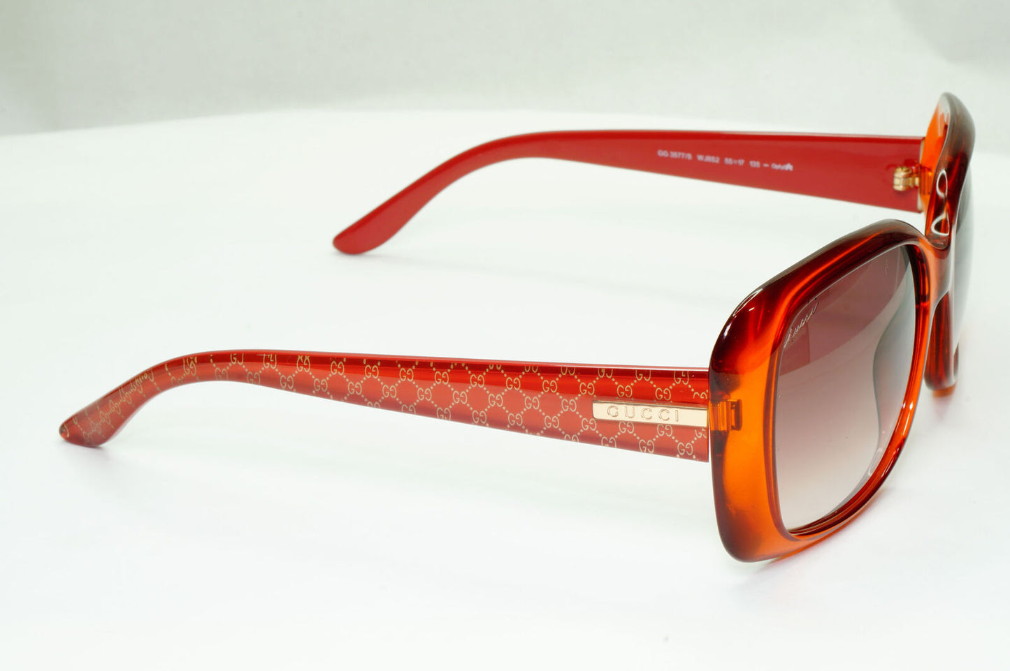 Gucci 2008 Sunglasses Monogram Vintage Brown Gradient GG 3577/S WJ8S2 130423