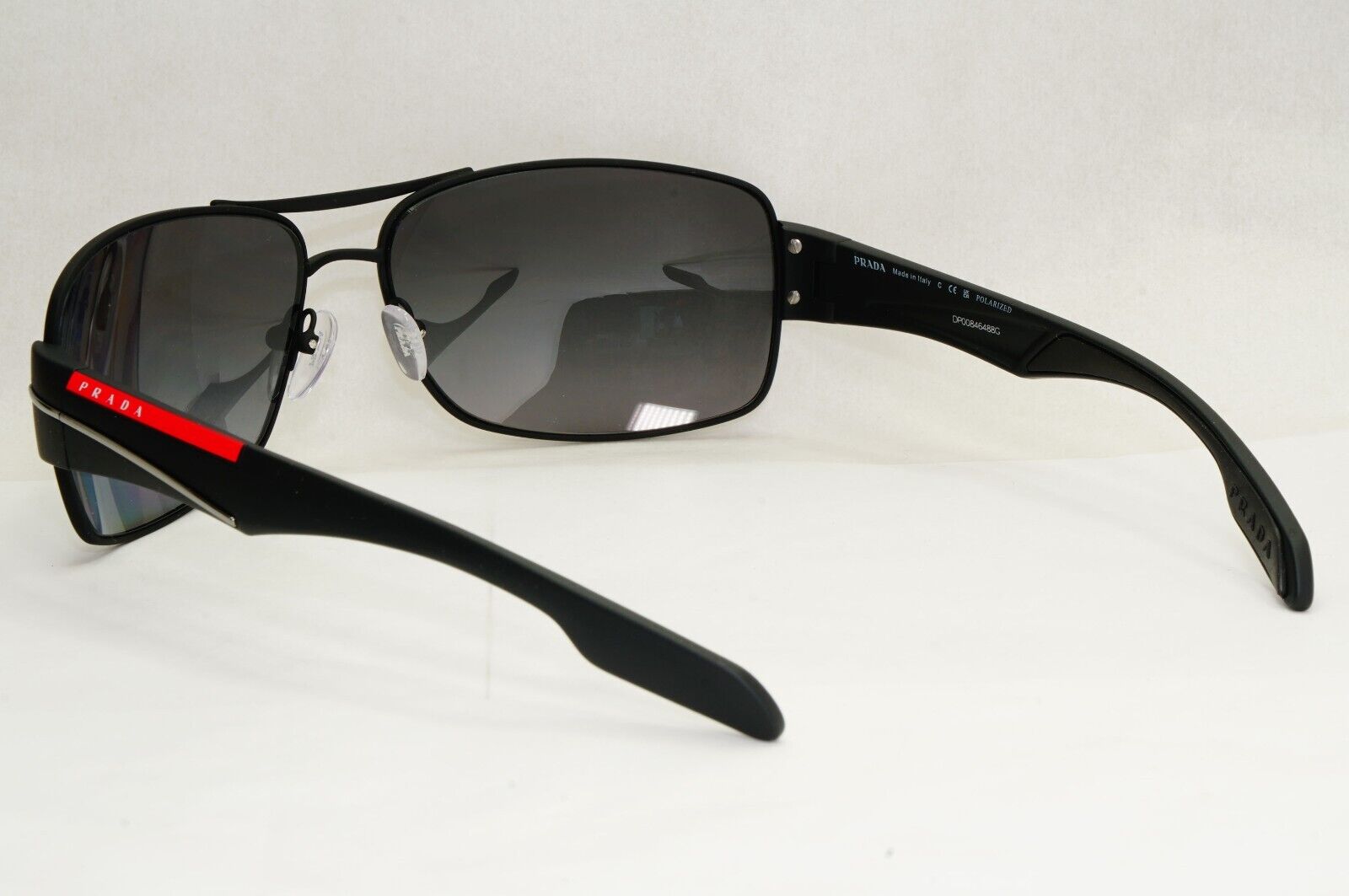 Prada Sunglasses Polarised Black Grey Gradient Rossa PS53NS SPS 53N DG0-5W1 [A]