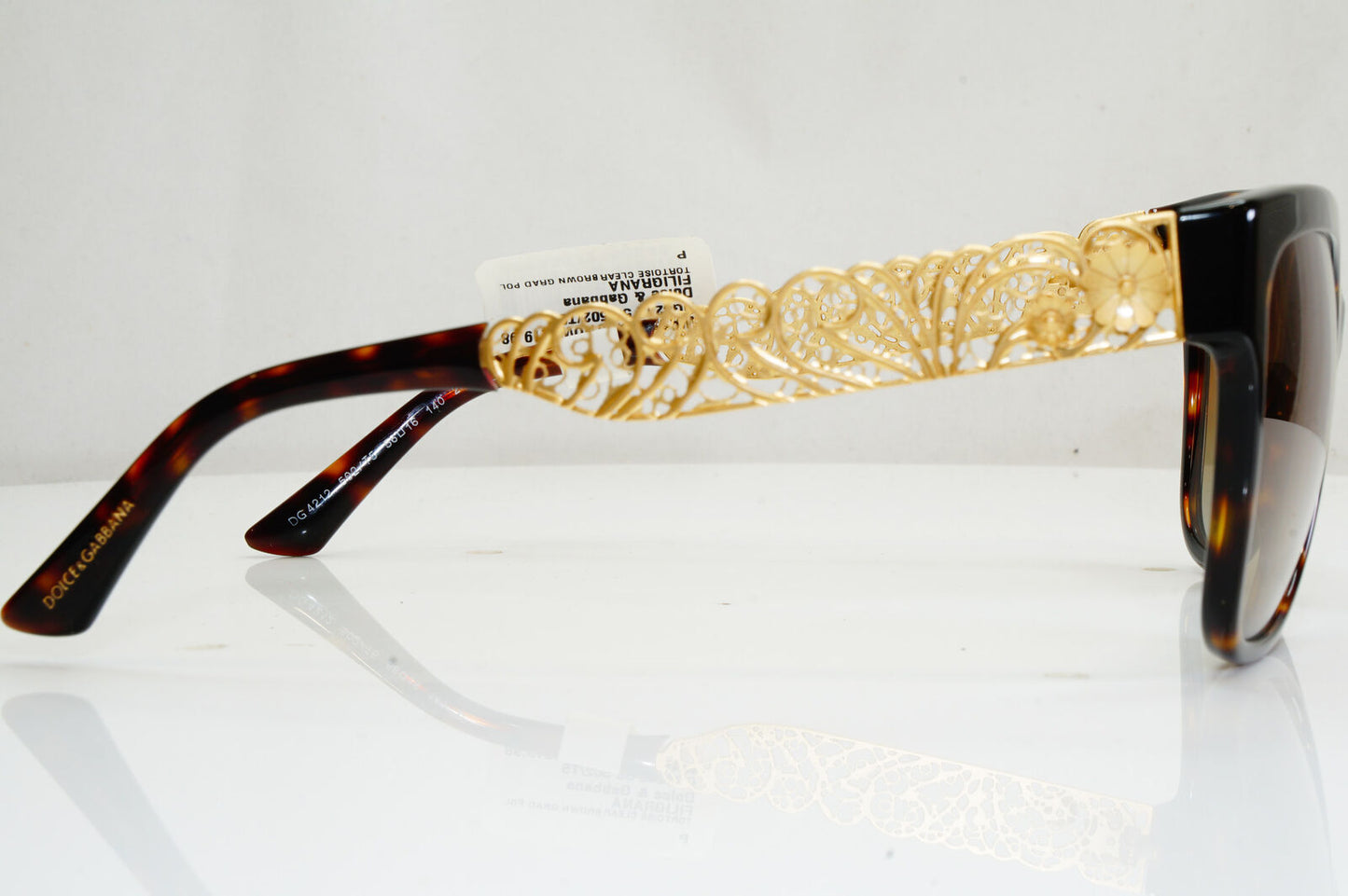 Authentic DOLCE & GABBANA Polarized Sunglasses FLOWERS DG 4212 502/T5 28187