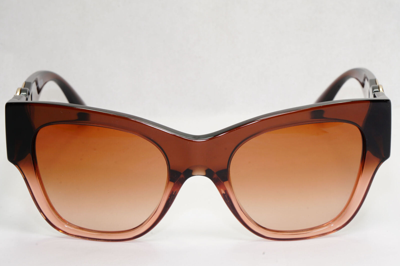 Versace Sunglasses Brown Gold Medus Square Transparent MOD VE 4415-U 5332/13