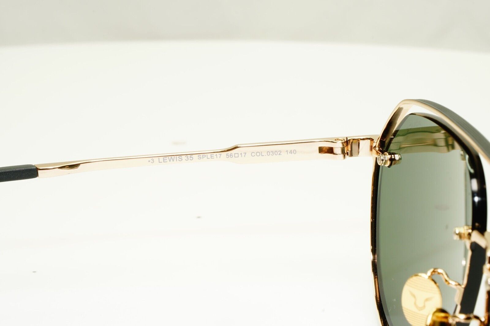 Police Lewis Hamilton F1 Sunglasses Gold Green Metal Pilot SPL E17 COL 0302