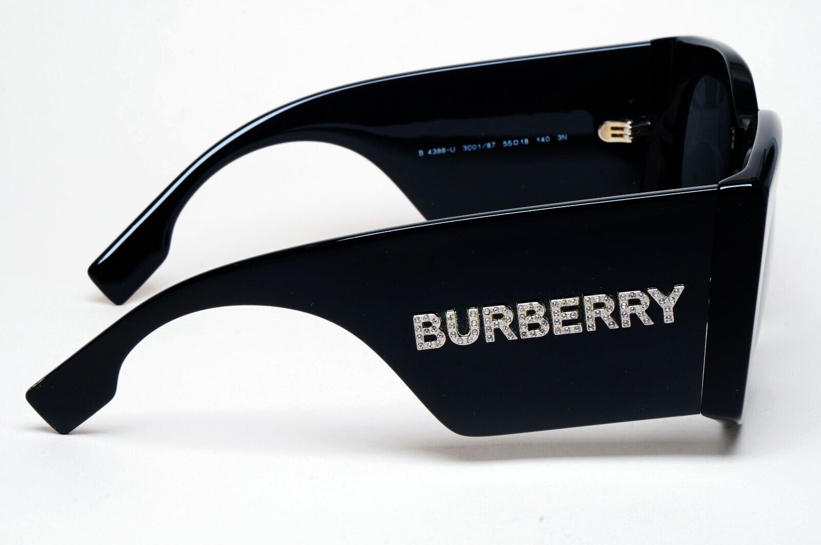 Burberry Sunglasses Madeline Black Oversized Square Large BE 4388-U 3001/87