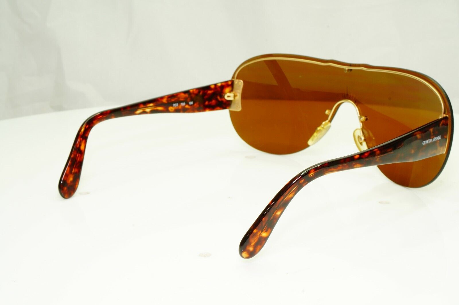 Authentic Giorgio Armani 1997 Vintage Sunglasses Shield Brown Men Women 703 703