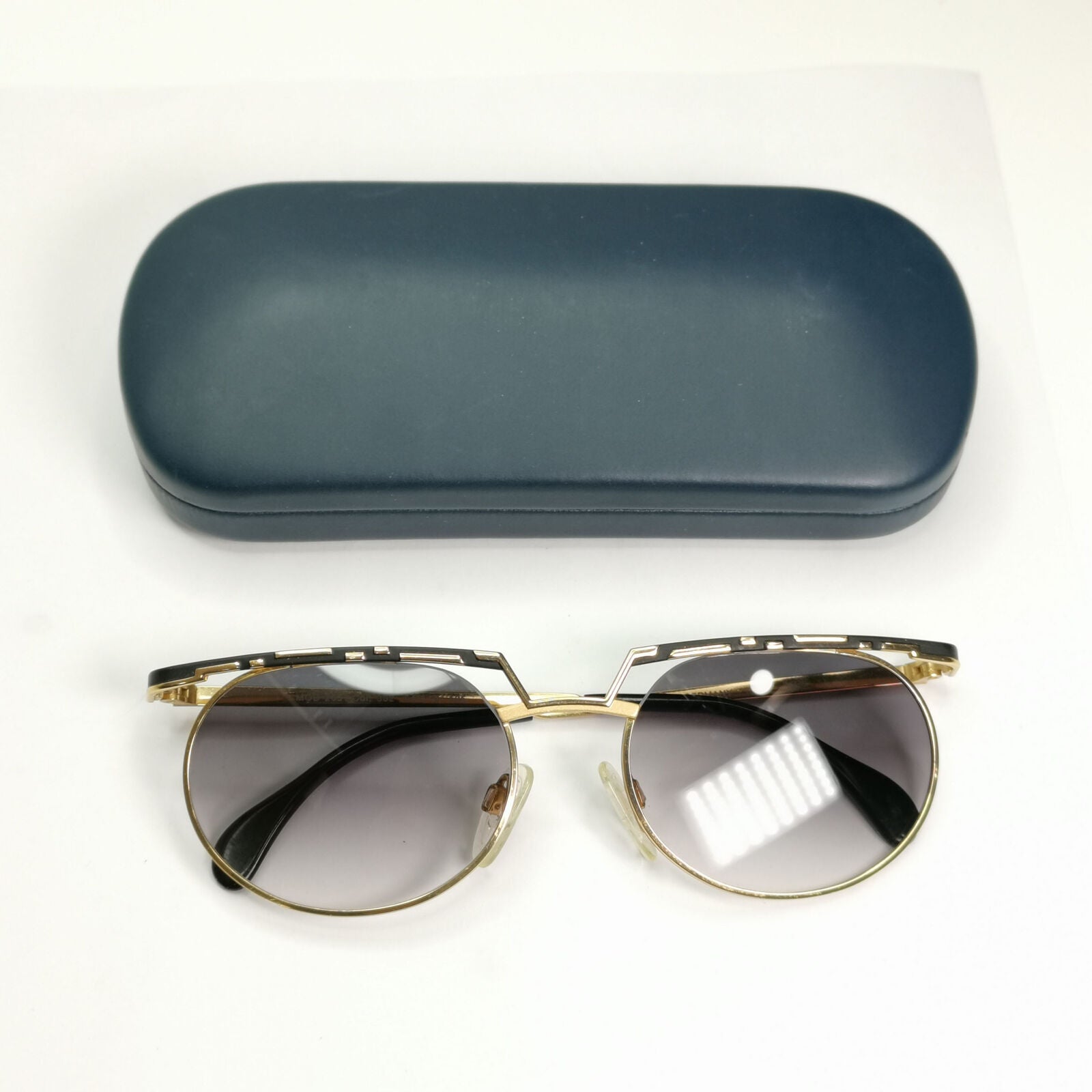 Cazal 1990s Vintage Sunglasses Metal Gold Black Grey MOD 265 COL 302 071222