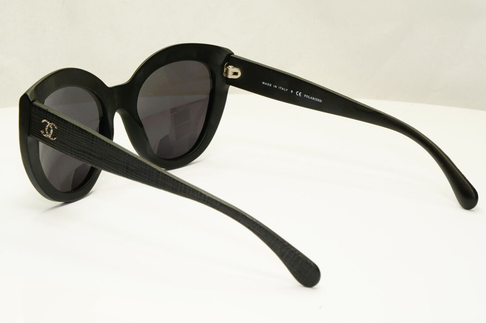 Chanel Sunglasses Matte Black Square Tweed Pattern 5331 c.501/S8 140124