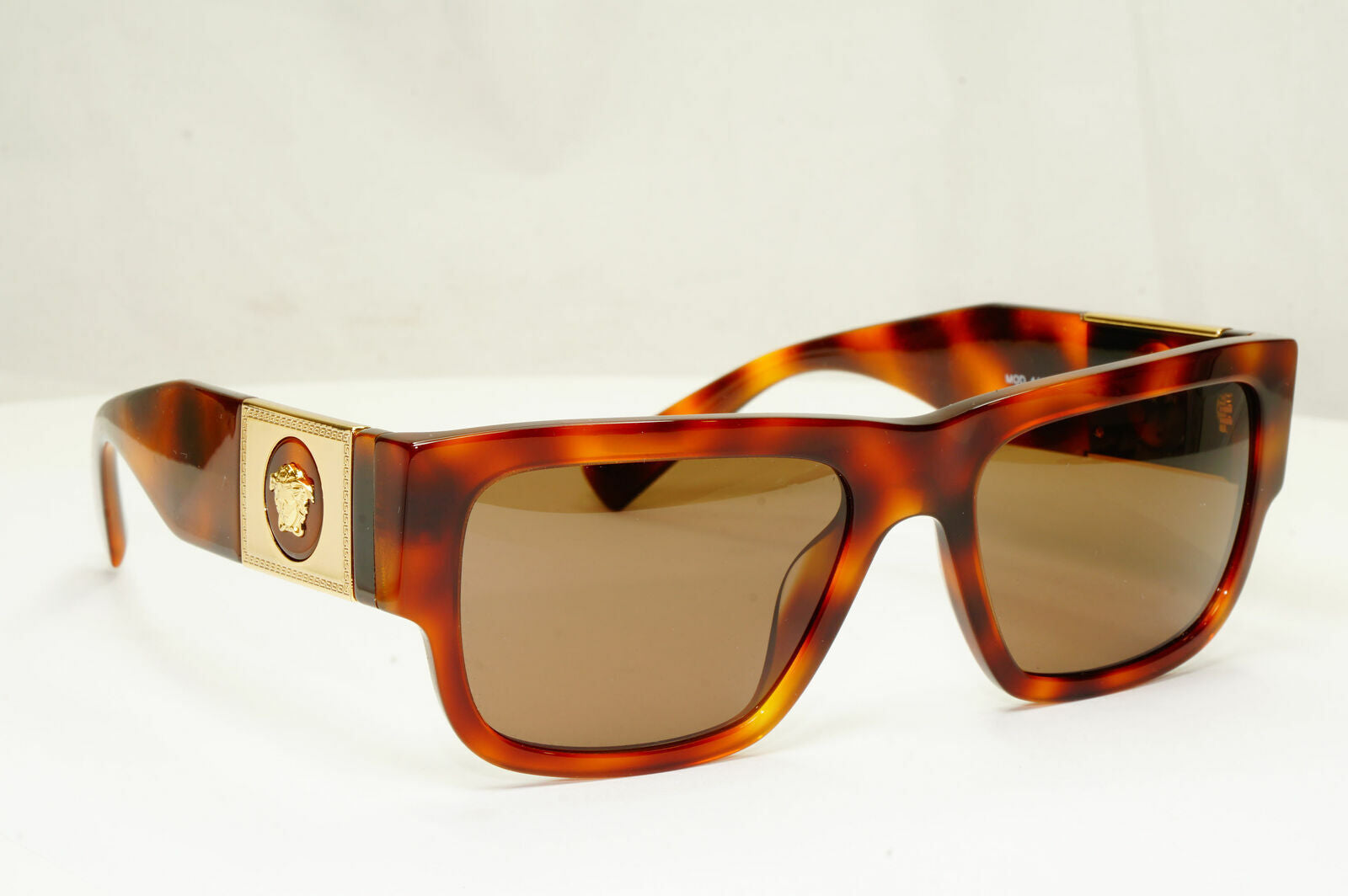 Versace Sunglasses Gold Medusa Large Brown Havana Tortoise Mens 4406 5217/73