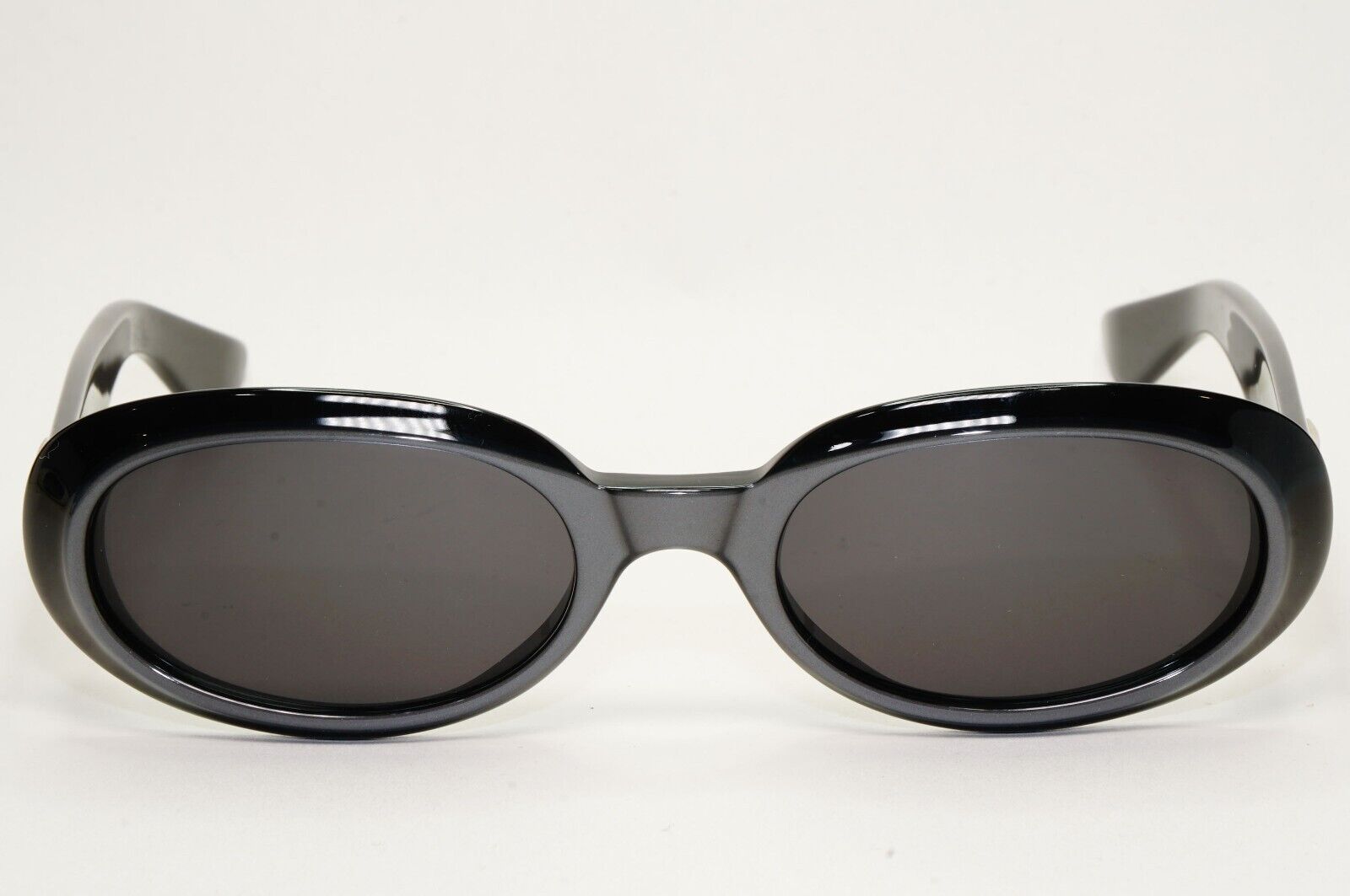 Gucci Sunglasses 1997 Vintage Oval Black Grey GG 2419/N/S 9HH 51mm 120824
