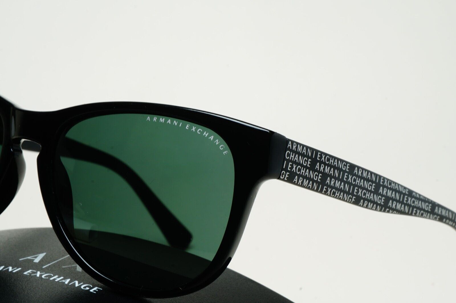 Armani Exchange Sunglasses 2015 Black Green Monogram AX 4015 8004/71 221124