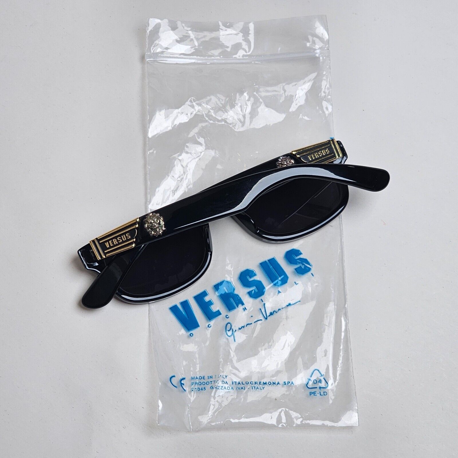Versus Sunglasses 1996 by Gianni Versace Vintage Black Lion MOD EZ8 COL 852