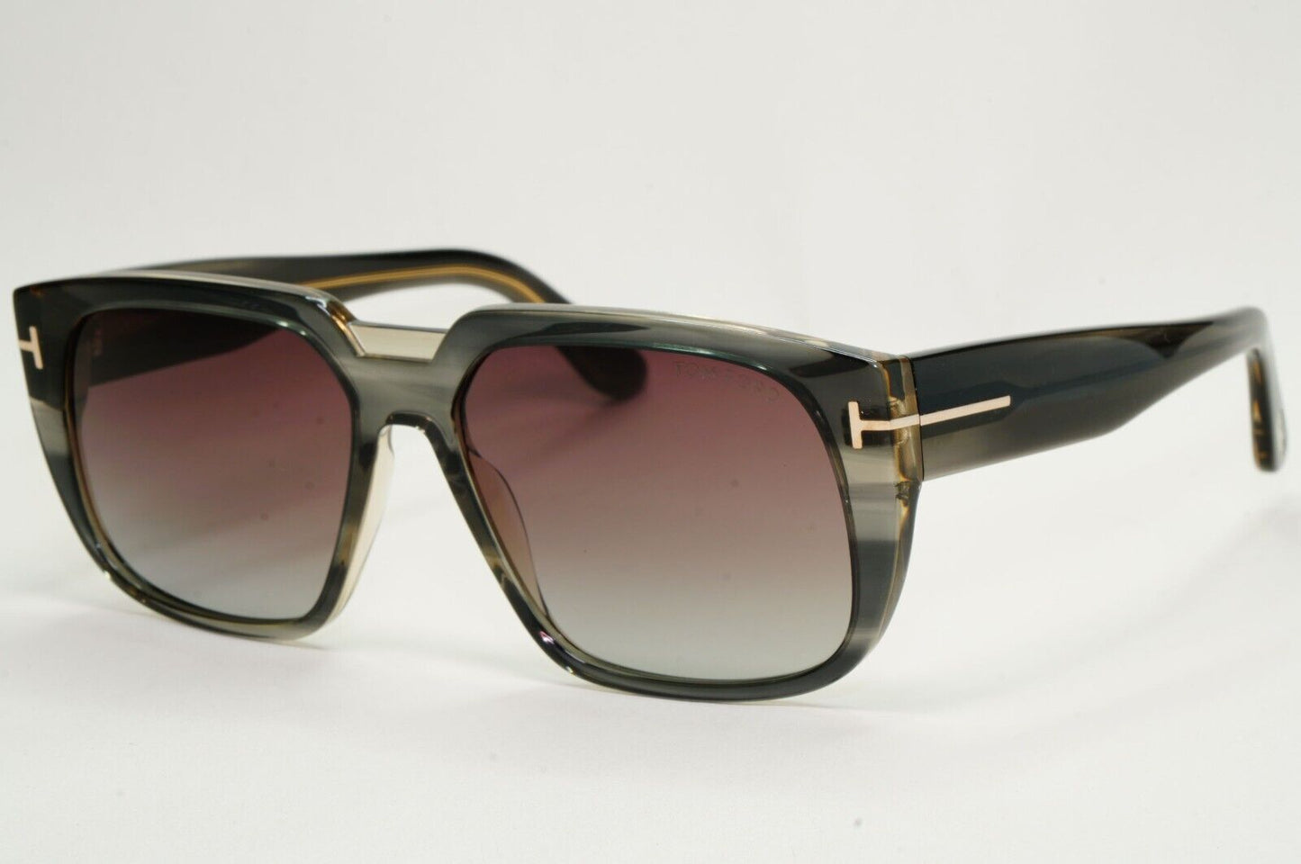 Tom Ford Sunglasses Oliver-02 Grey Brown Gradient Square FT1025 TF 1025 56F 56mm