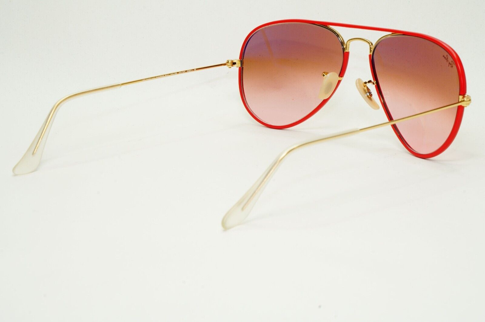 Ray-Ban Sunglasses Aviator Full Color Red Brown RB 3025-J-M  001/X3 Small 55mm