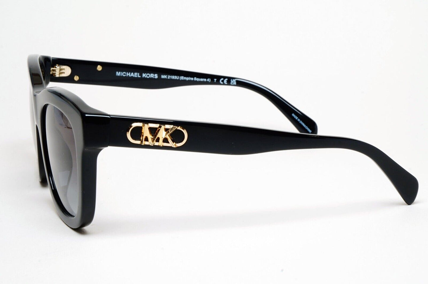 Michael Kors Sunglasses Black Gold Grey MK 2193U Empire Square 4 3005/8G