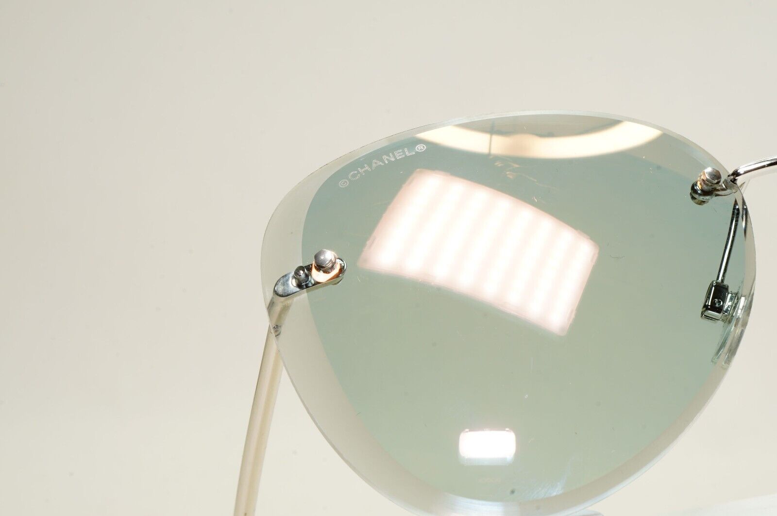 Chanel Sunglasses Rimless Silver Grey Mirrored 4239 c.124/5R 62mm