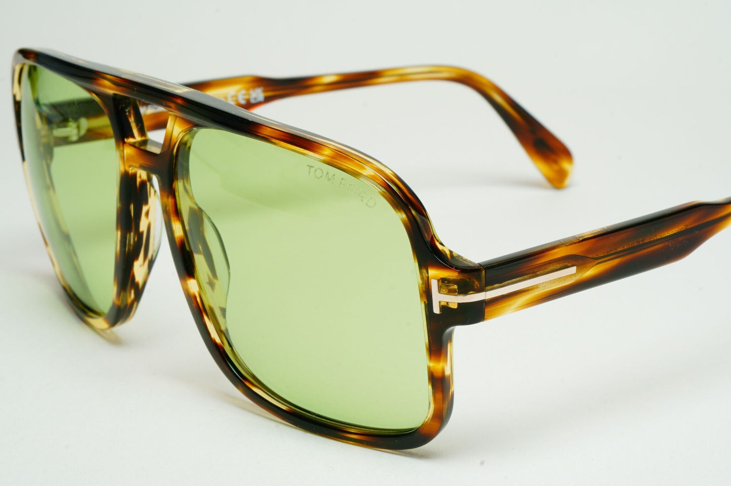 Tom Ford Sunglasses Falconer-02 Navigator Square Brown Green FT0884 TF 884 52N
