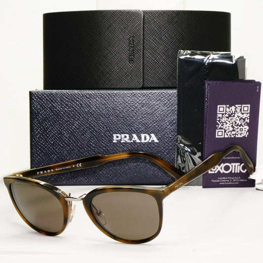 Prada Sunglasses Brown Green Dull Pale Square Tortoise PR22SS SPR 22S U6A-5S2