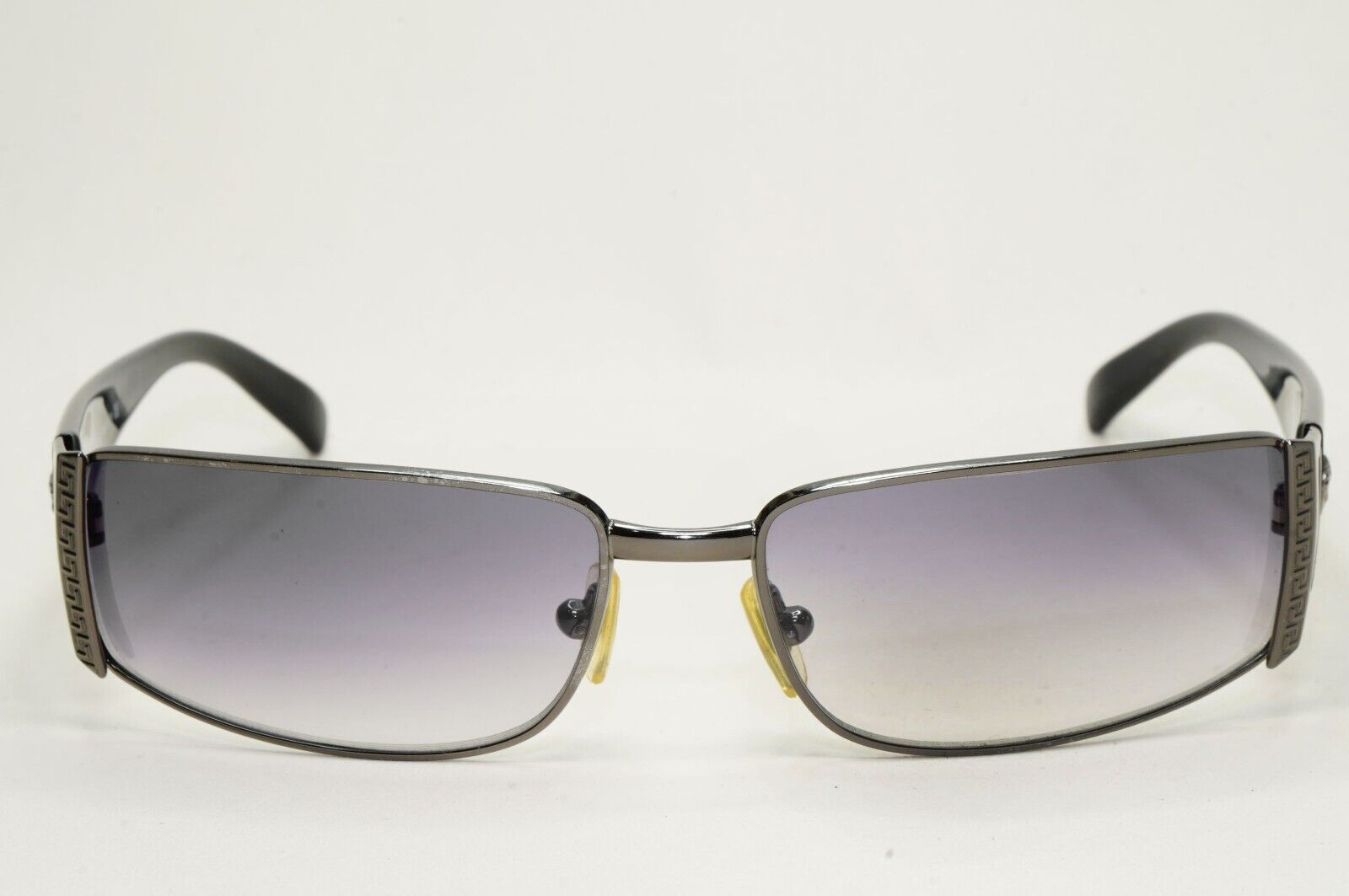Versace Sunglasses 2003 Vintage Rectangle Black Gunmetal MOD 2021 1001/11 210924