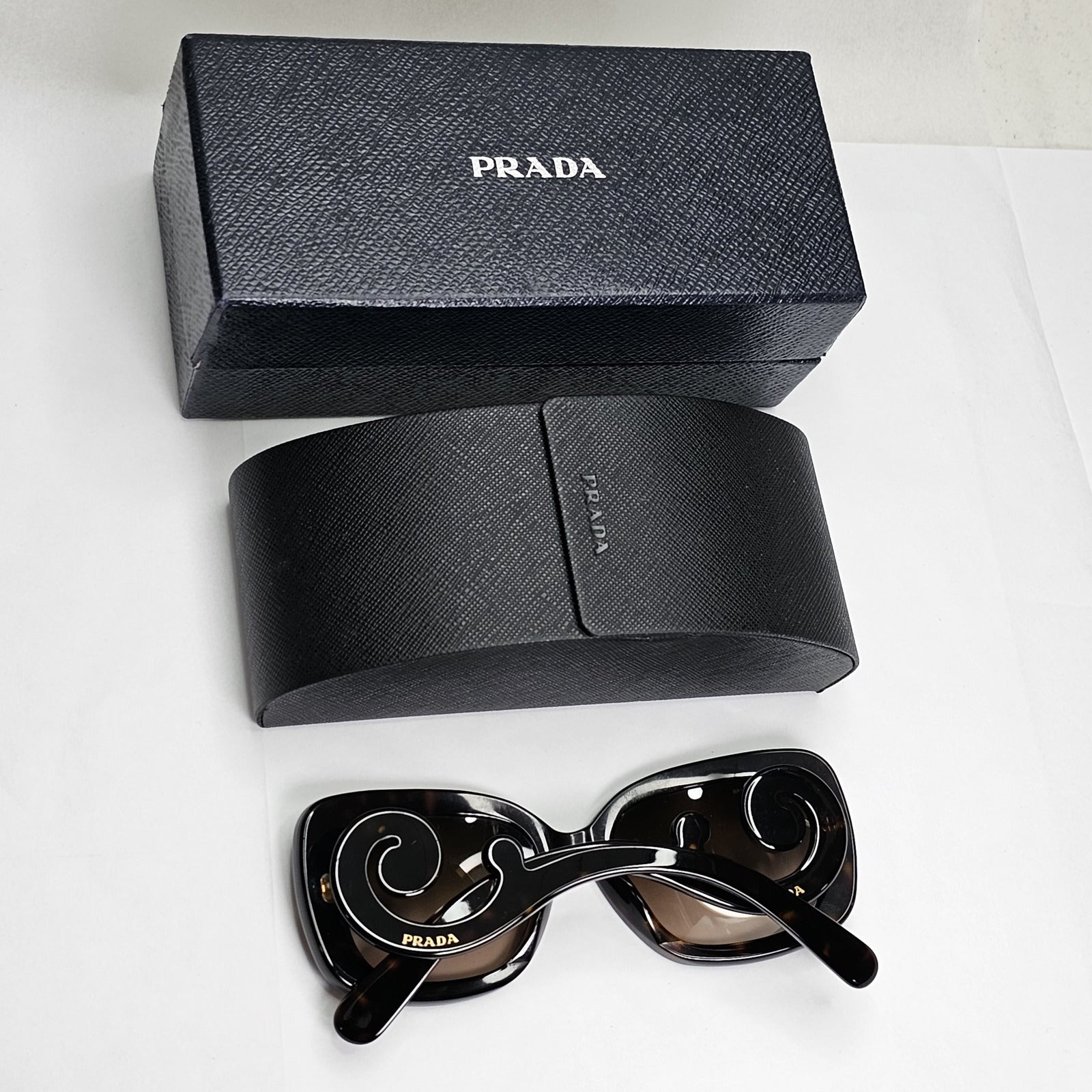 Prada Sunglasses Baroque Swirl Brown Square PR27OS SPR 27O 2AU-6S1 141223