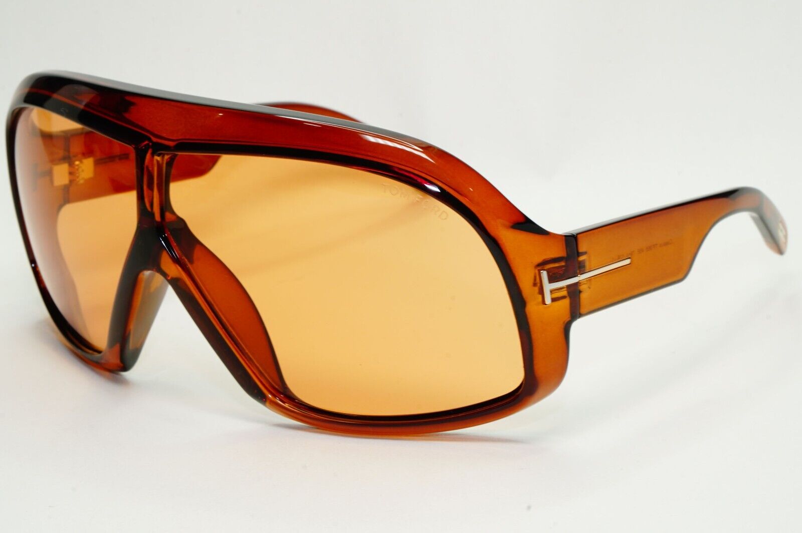 Tom Ford Sunglasses Cassius Brown Transparent Oversized Unisex FT0965 TF 965 45E