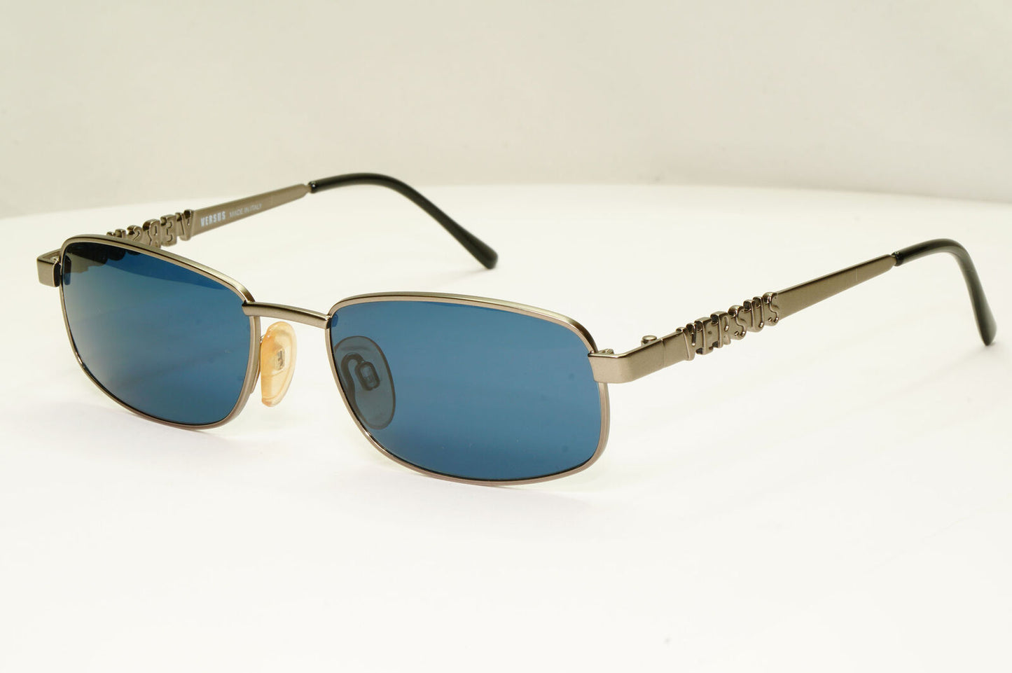 Versus 1995 Vintage Grey Blue Metal Sunglasses Gianni Versace MOD R27 COL 948