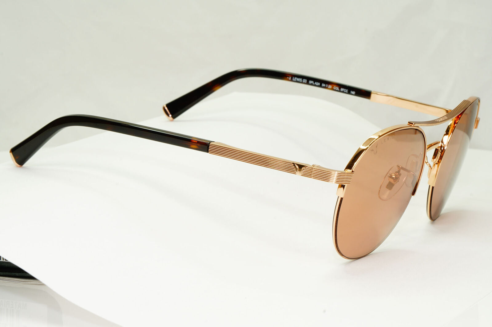 Police Lewis Hamilton F1 Sunglasses Gold Copper Mirror Round SPL A24 COL 8FCC