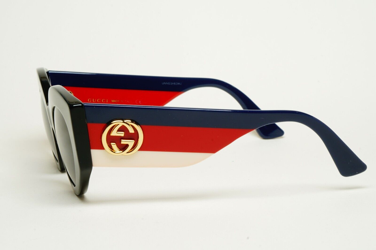 Gucci Sunglasses 2018 Square Black Oversized Large Blue Red GG0275S 001 290125