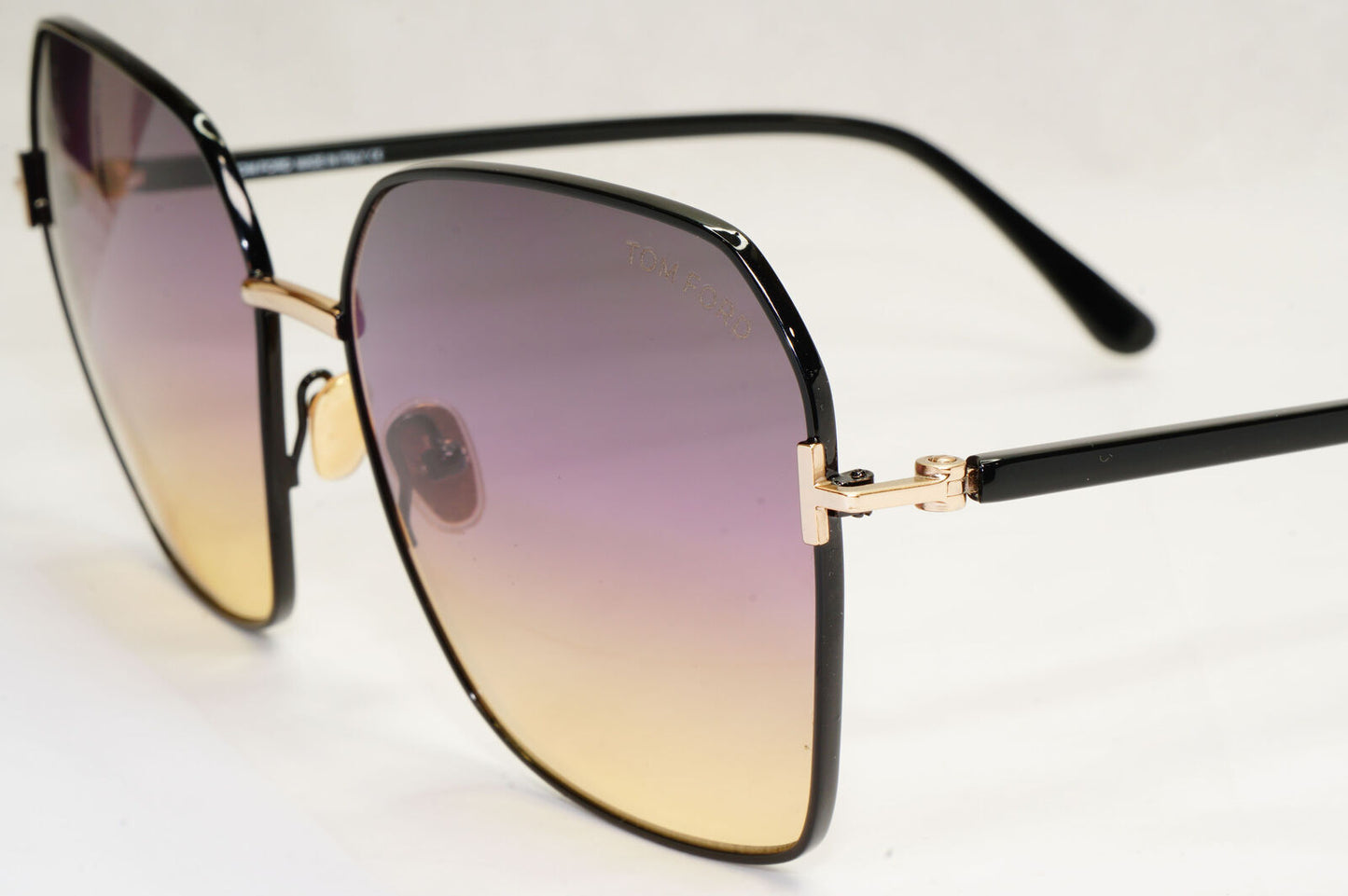 Tom Ford Sunglasses Claudia-02 Black Mauve Brown Gradient FT0839 TF 839 01B